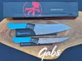 Нож с фиксирано острие Microtech Santoku 3100B/3200B ,Bohler M390 фултанг, снимка 5