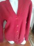 Дамска жилетка-букле-цвят малина и подарък елек, снимка 2