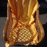 Фотьойл от естествен ратан с възглавница и калъф, снимка 7 - Столове - 42862495