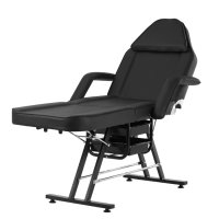 Козметичен стол Basic KL202 в черен цвят, снимка 3 - Кушетки - 42178299