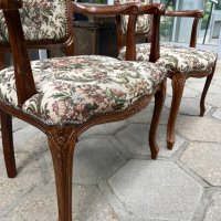 Уникални стари столове тип кресло. №3985, снимка 7 - Антикварни и старинни предмети - 40712955