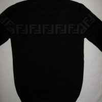 Fendi мъжки пуловер черен размер нов с етикет, снимка 6 - Пуловери - 38581958