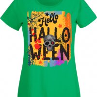 Дамска тениска Halloween 09,Halloween,Хелоуин,Празник,Забавление,Изненада,Обичаи,, снимка 7 - Тениски - 38146613