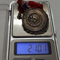 норвежки сребърен медал с маркировка , снимка 4 - Антикварни и старинни предмети - 42138430