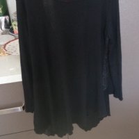 Дамска блуза тип жилетка с едно копче черна, снимка 2 - Жилетки - 35637647