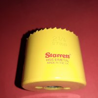 Качествена Биметална Боркорона 'Starrett'-57mm, снимка 2 - Други инструменти - 30964216