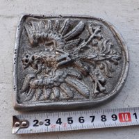 Метален герб орел с корона алуминий, снимка 5 - Антикварни и старинни предмети - 35515357