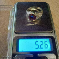 Голям дамски сребърен пръстен, снимка 3 - Пръстени - 44674278
