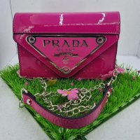 Prada Прада дамска чанта синя, розова, циклама, снимка 3 - Чанти - 38219939