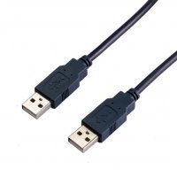 Кабел USB2.0 Мъжко - Мъжко 2m Черен VCom SS001279 Cable USB - USB M/M, снимка 1 - Кабели и адаптери - 34333685