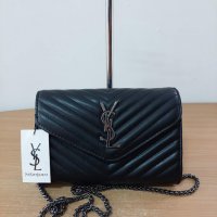 Луксозна Черна чанта /реплика  YSL кодSG112, снимка 1 - Чанти - 39847031