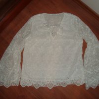 GUESS нова бяла блуза, снимка 3 - Блузи с дълъг ръкав и пуловери - 30999979