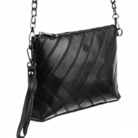 Модерна дамска чанта от ест. к. в елегантен дизайн с метлна дръжка за рамо тип синдцир 32/20см, снимка 4 - Чанти - 44744820