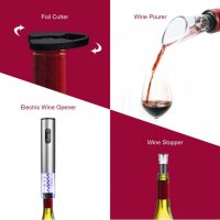 2907 Комплект за вино с автоматичен тирбушон , снимка 7 - Аксесоари за кухня - 34266000