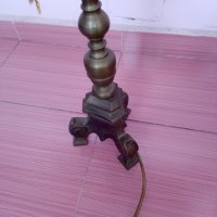 Стара бронзова лампа, снимка 3 - Антикварни и старинни предмети - 31770987