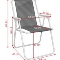 Сгъваем стол, Изработен от стомана и textilen stol къмпинг , снимка 3 - Къмпинг мебели - 40553351