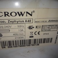 Продавам на части пералня Crown A40 Zephyrus , снимка 4 - Перални - 31136282
