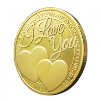 Сувенирна монета "Обичам те", снимка 2 - Романтични подаръци - 35496469