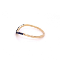 Златен дамски пръстен 0,93гр. размер:55 14кр. проба:585 модел:22115-6, снимка 2 - Пръстени - 44768661