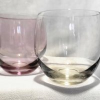 Винтидж стъклен комплект Roly Poly от 10 чаши в различни цветове., снимка 4 - Чаши - 37772802