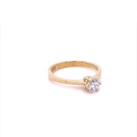 Златен дамски пръстен 1,92гр. размер:53 14кр. проба:585 модел:20527-6, снимка 3 - Пръстени - 42815830