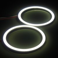 Ангелски очи Angel Eyes Универсални LED Дневни светлини – 70 мм. 2броя, снимка 6 - Аксесоари и консумативи - 31558741