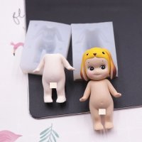 3D Детско тяло дете бебе 2 части силиконов молд форма фондан гипс смола, снимка 1 - Форми - 37336011