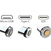 ✨540° Бързо магнитно зарядно 3А, магнитен кабел micro USB, Type C, i-phone трансфер на данни 480Mbps, снимка 2 - USB кабели - 38782029
