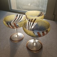 Чаши за шампанско (рисувано стъкло), снимка 5 - Чаши - 44201414