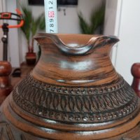 Продавам голяма, красива и стилна  ваза--керамика(глина).Ръчна изработка., снимка 10 - Други ценни предмети - 39245363