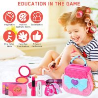 Нов Комплект 17 части детски аксесоари грим чанта за момиче 3+ Подарък дете, снимка 6 - Други - 39687381