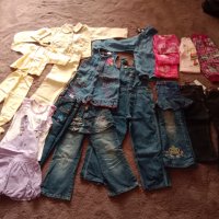 *Дънки, гащеризон, тениски и д-р. 104-116, снимка 1 - Детски панталони и дънки - 40840900