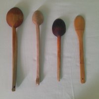 Ретро дървени лъжици, снимка 4 - Антикварни и старинни предмети - 44473549