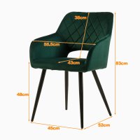 Висококачествени трапезни столове тип кресло МОДЕЛ 289, снимка 9 - Столове - 42394666