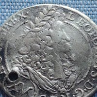 Сребърна монета 15 кройцера 1694г. Леополд първи Хал Тирол 13606, снимка 3 - Нумизматика и бонистика - 42915619