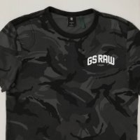 G-STAR RAW Camouflage оригинална тениска S памучна фланелка Camo R T, снимка 2 - Тениски - 37401487