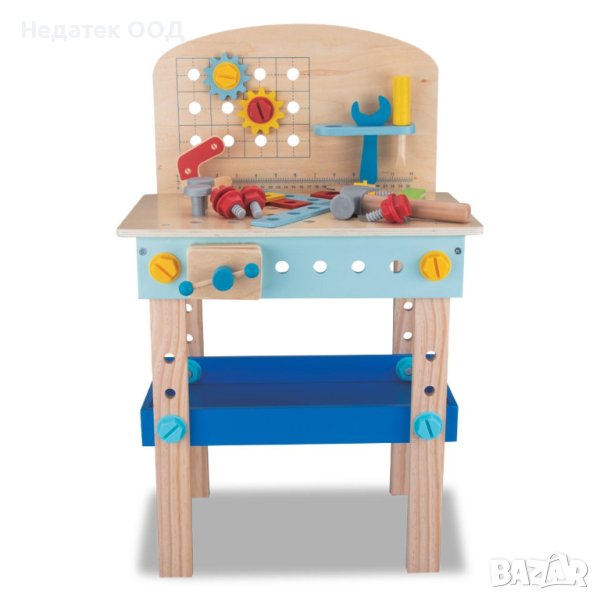Детска работна маса, Дървена,  40х24,5х64,5см, 50 части, снимка 1