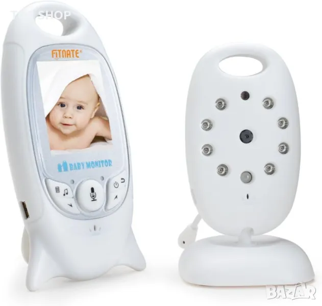 MYPIN Бебефон, 2.0" LCD екран Видео Бебефони с камера и нощно виждане, снимка 1