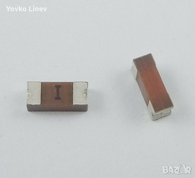 2410 SMD FUSE - 1A/-2A/250V AC ( 10-БРОЯ ) ПРЕДПАЗИТЕЛИ РАЗМЕРИ Д-6.10мм Ш-2.49мм В-2.16мм, снимка 1