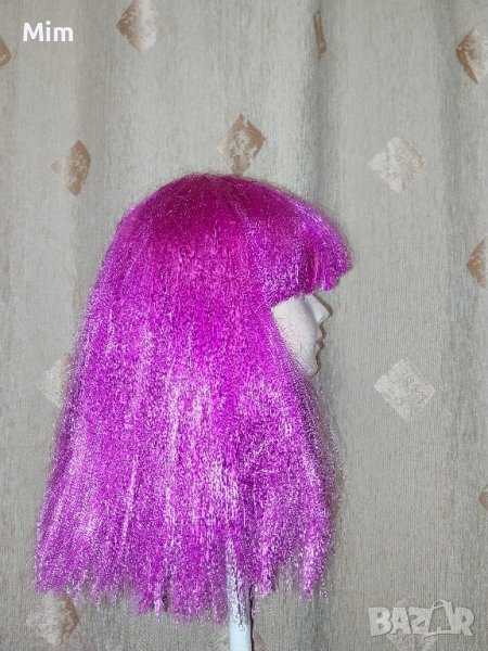 Цикламова перука от изкуствен косъм за парти , снимка 1
