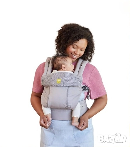 Ергономична кенгуру раница-слинг сива, снимка 1