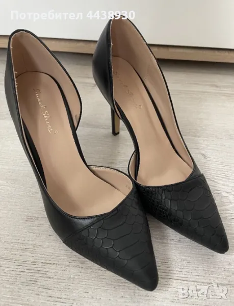 Черни обувки на висок ток , снимка 1