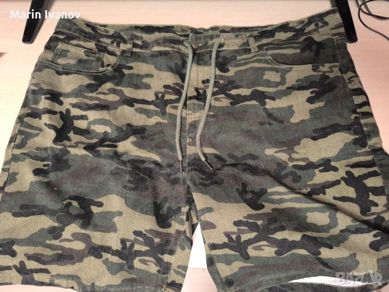 Къси памучни панталони (камуфлажни) 4XL , снимка 1