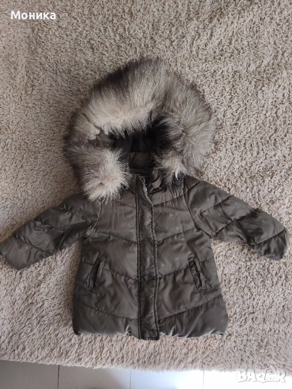 Детско яке с пух на Zara за деца на 12-18 м., снимка 1