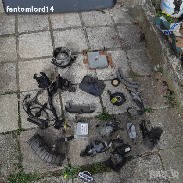 Нисан Примера-1999г-черен цвят-двигател SR20-140к.с., снимка 1