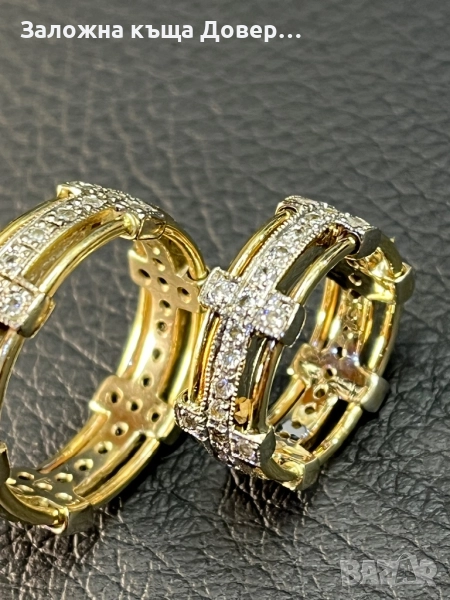 Златни Брачни венчални халки 14 K 585 Gold zlatni halki prasten brachni, снимка 1