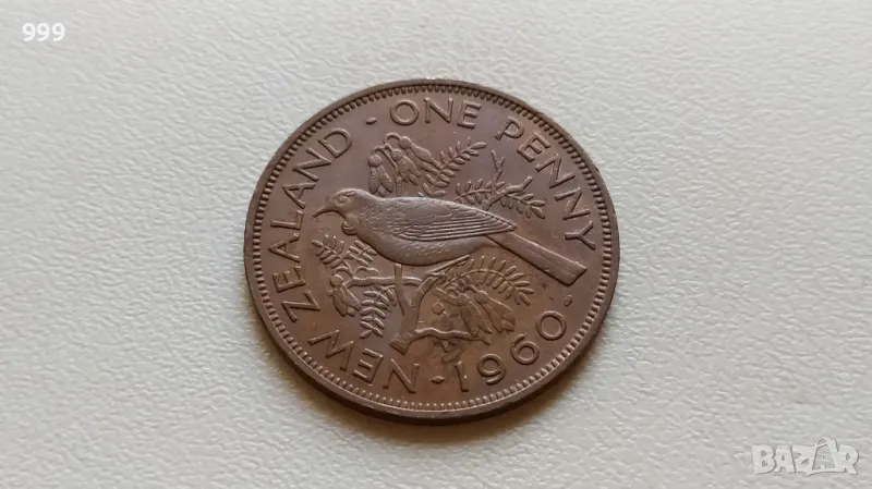 1 пени 1960 Нова Зеландия, снимка 1