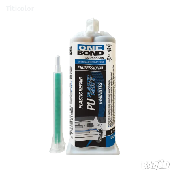 OneBond PU PLASTIC БЪРЗО 5 минути/90 секунди-50ml, снимка 1