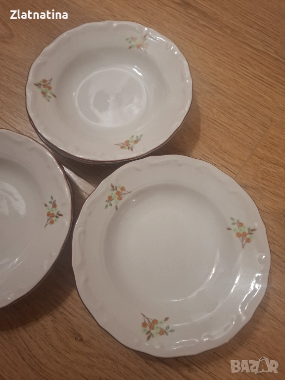 Барокови десертни чинии-6броя., снимка 1