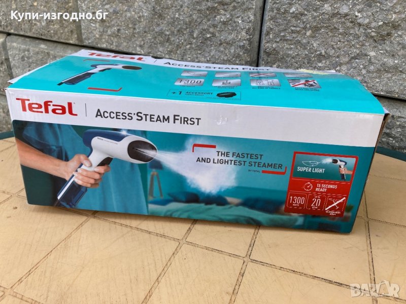 Вертикална ютия гладене с пара Tefal Access Steam First DT6130E0, 1300W, Променлива пара 20 гр/мин, , снимка 1